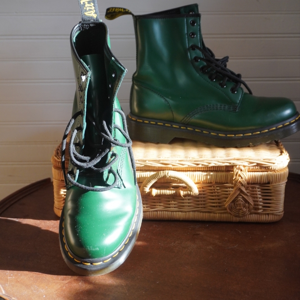 Green Doc Martens Size Women's 8